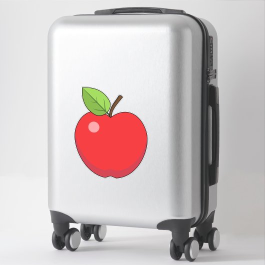Sticker Pomme rouge (Sur valise)