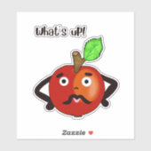 Sticker Pomme rouge (Feuille)