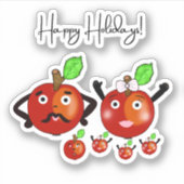 Sticker Pommes rouges (Devant)