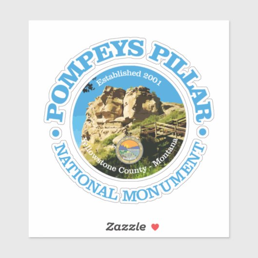Sticker Pompeys Pillar NM (Feuille)