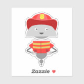 Sticker Pompier de Mia (Feuille)