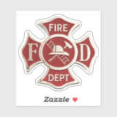 Sticker Pompiers (Feuille)