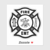 Sticker Pompiers Secourt d'incendie (Feuille)