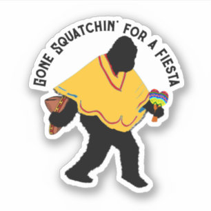 Sticker Poncho Sasquatch Fiesta