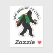 Sticker Poncho Sasquatch Fiesta (Feuille)