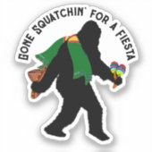 Sticker Poncho Sasquatch Fiesta (Recto)