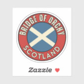 Sticker Pont d'Orchy, Écosse (Feuille)