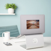Sticker Pont rustique en bois dans le pays (Ordinateur portable sur le bureau)