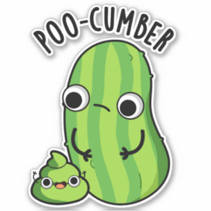 Sticker Poo-concombre Funny Concombre Pun