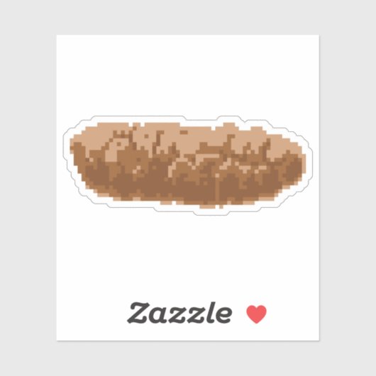 Sticker Poop à 8 bits (Feuille)