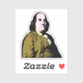 Sticker Pop Art Ben Franklin (Feuille)