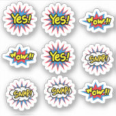 Sticker Pop Art tendance (Devant)