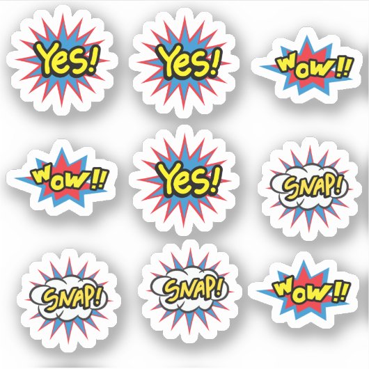 Sticker Pop Art tendance (Devant)