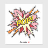 Sticker POP Fun rétro bande dessinée Pop Art (Feuille)