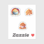 Sticker popcorn (Feuille)
