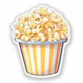 Sticker Popcorn de dessin animé (Recto)