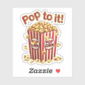 Sticker Poppin' avec Style - "Pop to it!" (Feuille)