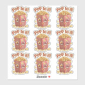 Sticker Poppin' avec Style - "Pop to it!" (Feuille)