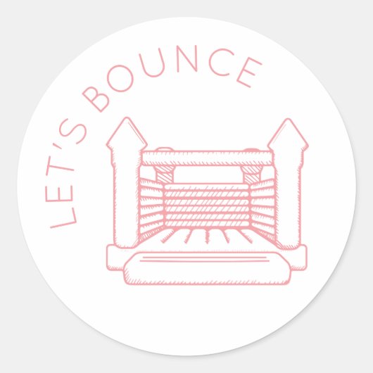 Sticker Poppy Bounce House "Let's Bounce" (Devant)