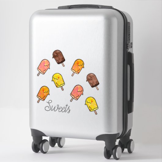 Sticker Popsicle été (Sur valise)