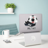 Sticker Popular soccer design template (Ordinateur portable sur le bureau)