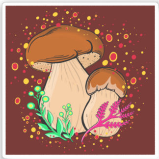 Sticker Porcini Vinyl