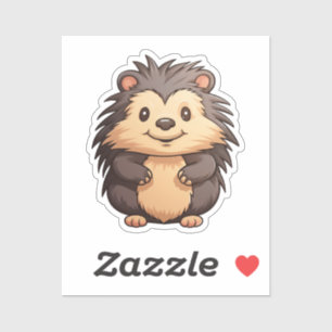 Sticker Porcupine caricaturale