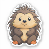 Sticker Porcupine caricaturale (Recto)