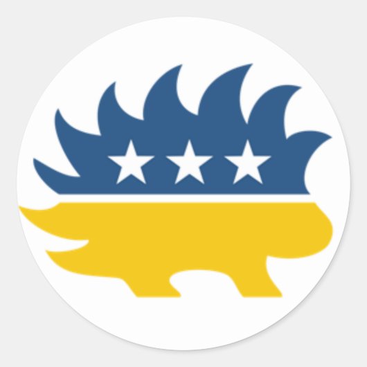 Sticker Porcupine du Parti Libertarien (Devant)