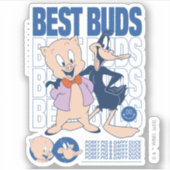 Sticker Porky Pig & DAFFY DUCK™ Best Buds (Devant)