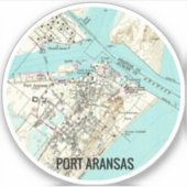 Sticker Port Aransas Texas (Devant)