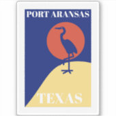 Sticker Port Aransas Texas (Devant)
