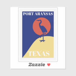 Sticker Port Aransas Texas