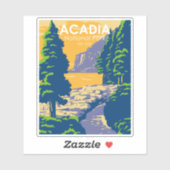 Sticker Port de Bar du Parc national Acadia (Feuille)