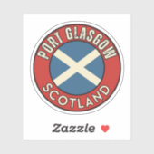 Sticker Port Glasgow, Écosse (Feuille)