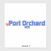Sticker Port Orchard Washington (Feuille)