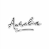 Sticker Portable de signature de script moderne (Devant)