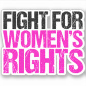 Sticker Portable Pro Choice de lutte pour les droits des f (Devant)