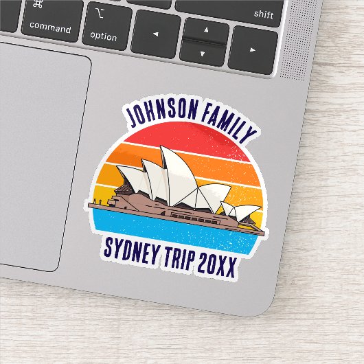 Sticker Portable sur mesure Sydney Australia Trip Opera Ho (Détail)