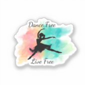 Sticker Porte-clés Danse Libre Vie Libre (Recto)