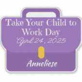 Sticker Porte-documents personnalisés Emmenez votre enfant (Devant)