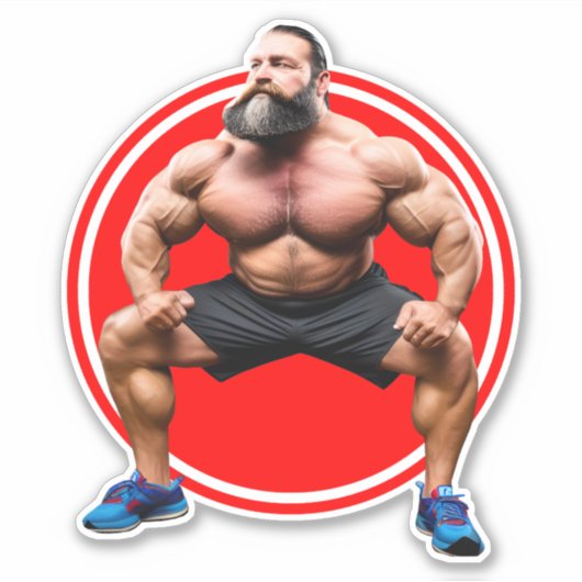 Sticker Porté Musculaire (Devant)