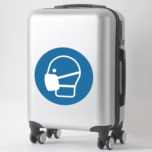 Sticker Porter un masque (Sur valise)
