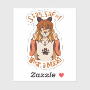 Sticker Portez un Masque !