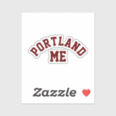 Sticker Portland, Maine (Feuille)
