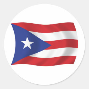Sticker Porto Rico Flag