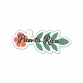 Sticker Porto Rico - Hibisco (Devant)