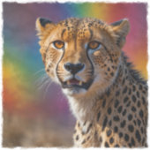 Sticker Portrait africain de Cheetah (Devant)