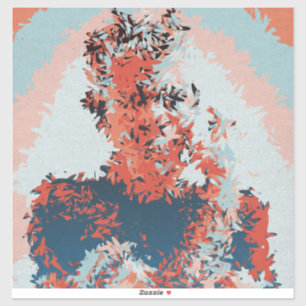 Sticker Portrait Artistique d'Anthony Bourdain Art Mural M