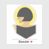 Sticker Portrait de Bauhaus (Feuille)